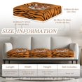 thumbnail image 4 of Xoenoiee Tiger Stripe Pattern Couch Cushion Covers, Soft Sofa Seat Covers for Sectional 3 Cushion Couch, Washable Sofa Slipcover with Elastic Bottom, Non-Slip Furniture Protector for Pets, 4 of 7