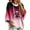 2-Hot Pink1, variant on Arlun Women's Cancer Halloween Witch Print Hoodies in October We Wear Pink Hooded Sweatshirts Fall Oversized 3/4 Sleeve Loose Drop Shoulder Gradient Color Pullover Top