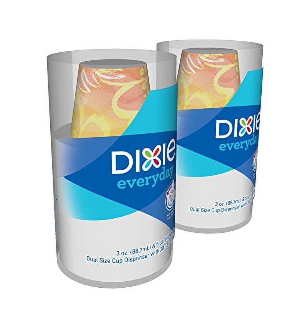 Dixie Bathroom Disposable Small Cup Holder with 3oz 5oz Dispenser 20ct 3oz Paper Cups included Walmart