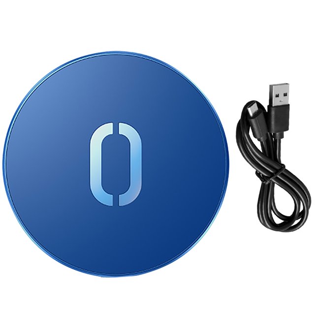 Reemplazo portátil del cargador del teléfono de la base de carga rápida inalámbrica del cojín de carga del teléfono para el iPhone 12, azul kenally EL000725-03B
