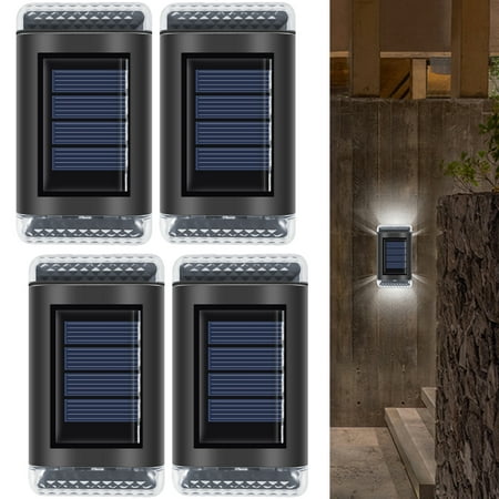 

Solar Wall Light Solar Courtyard Lights Glow Up and Down Lighting IP65 Waterproof Solar Fence Wall Lamp Solar Powered Steps Light for Garden Yard Porch Wall Passage Driveway