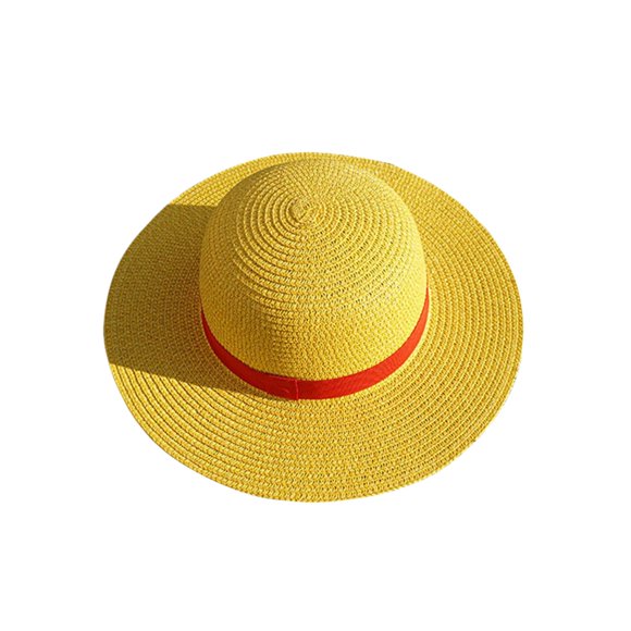 One Piece Straw Hat, Luffy Straw Hat with String One Piece Hat Sun Hat for Adult Kids Cosplay Props