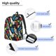 thumbnail image 3 of Balery Parrot Mochila Clásica Impresa Básica para Viaje, Mochila Escolar Resistente al Agua, Mochila de Lona con Correas Ajustables-Small, 3 of 5