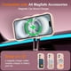 thumbnail image 2 of Funda magnética para iPhone 16, compatible con MagSafe, diseño de marco ondulado transparente 2025, funda protectora de borde suave, bonita, transparente, mate, a prueba de golpes, 2 of 7