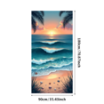thumbnail image 1 of Sunset Beach Backdrop Banner Ocean Waves Photography Background Seaside Party Wedding Decoration Scenic Display Event Decor Summer Backdrop, 1 of 4