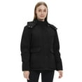 thumbnail image 3 of WenVen Women's Winter Coat Thicken Puffer Coats Windproof Winter Jacket with Hood Black L, 3 of 10
