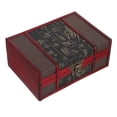 thumbnail image 1 of Decorative Wooden Box Vintage Treasure Chest with Lock for Jewelry Storage, 1 of 5