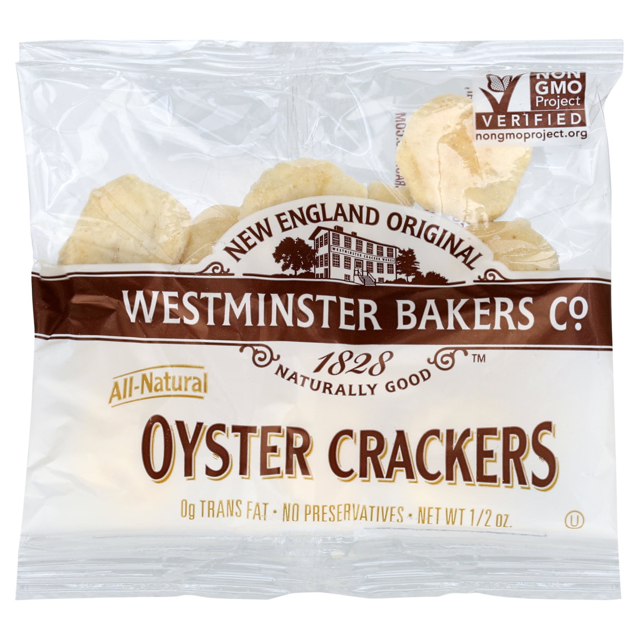 Westminster New England Style Oyster Cracker - 0.7 oz Pouch - Pack of 50