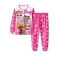 thumbnail image 2 of Conjunto de ropa de dormir para niños y niñas, pijamas de algodón con dibujos animados de coches y muñecas, novedad, 2 of 3