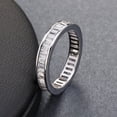 thumbnail image 3 of Baguettes Eternity Wedding Band Ring for Women Cubic Zirconia Ginger Lyne Collection, 3 of 6