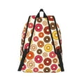 thumbnail image 2 of Naloa Donut Canvas Backpack for Men Women Rucksack Casual Travel Daypack College Tote Satchel Bookbag for Teens-Small, 2 of 7