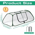 thumbnail image 5 of Garden Plant Covers, Garden Covers with Roll-up Zipper Door, Raised Garden Bed Cover, Garden Row Plants Cover Accelerator, Greenhouse Cover for Protecting Seedlings Fruits Vegetable Rows, 5 of 9
