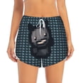 thumbnail image 4 of Lsque The Binding of Isaac Printed Women's Running Shorts with Liner Pockets,Elastic Quick Dry Workout Athletic Gym Yoga Shorts,Womens High Waist Shorts-Large, 4 of 9