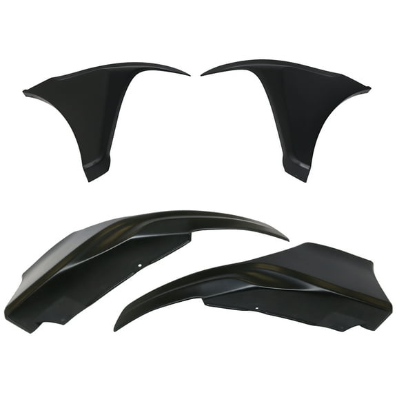 Ikon Motorsports Special Deal Compatible with 16-18 Civic Coupe 2Dr HFP Style PP Front   PU Rear Bumper Lip