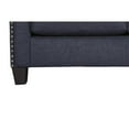 thumbnail image 2 of Nailhead Trim Fabric Upholstered Loveseat with Sloped Arms, Blue, 2 of 3