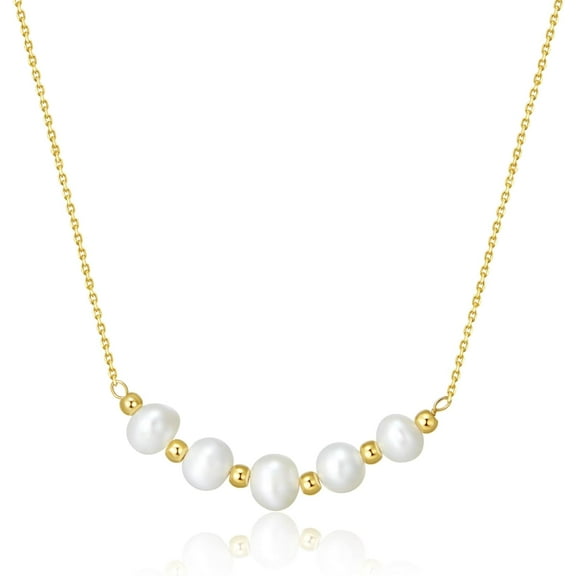 Women'S Necklaces Gold Plated Necklace Gold Necklace For Women Non Tarnish Gold Pendant Necklaces For Women Dainty Jewelry Pearl Necklaces For Women Pearls Necklace Christmas Gift