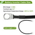 thumbnail image 3 of Universal 3/8" Lug 8 AWG Battery Inverter Cable Black 1FT Battery Cable Tinned Copper 1 Pc, 3 of 7