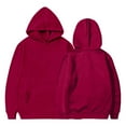 thumbnail image 2 of ZACPNCV Hoodies for Kids Sweatshirts Hooded Pullover Casual Long Sleeve Tops Fall Outfits Fleece Regular Fit Red 4-5 Years, 2 of 6