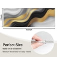 thumbnail image 5 of Black White Gold Wave Marble Kitchen Rug Mat,Kitchen Runner Rugs Non Skid Washable,Decorative Kitchen Floor Mats for Kitchen,Sink,Laundry,17"X47", 5 of 5
