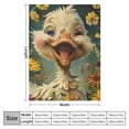 thumbnail image 4 of Creowell Funny Duck Throw Blanket Super Soft Warm Animal Ducks Birthday Valentines Decorative Blankets for Bedding Car Sofa Couch Home All Season 40x50in, 4 of 6