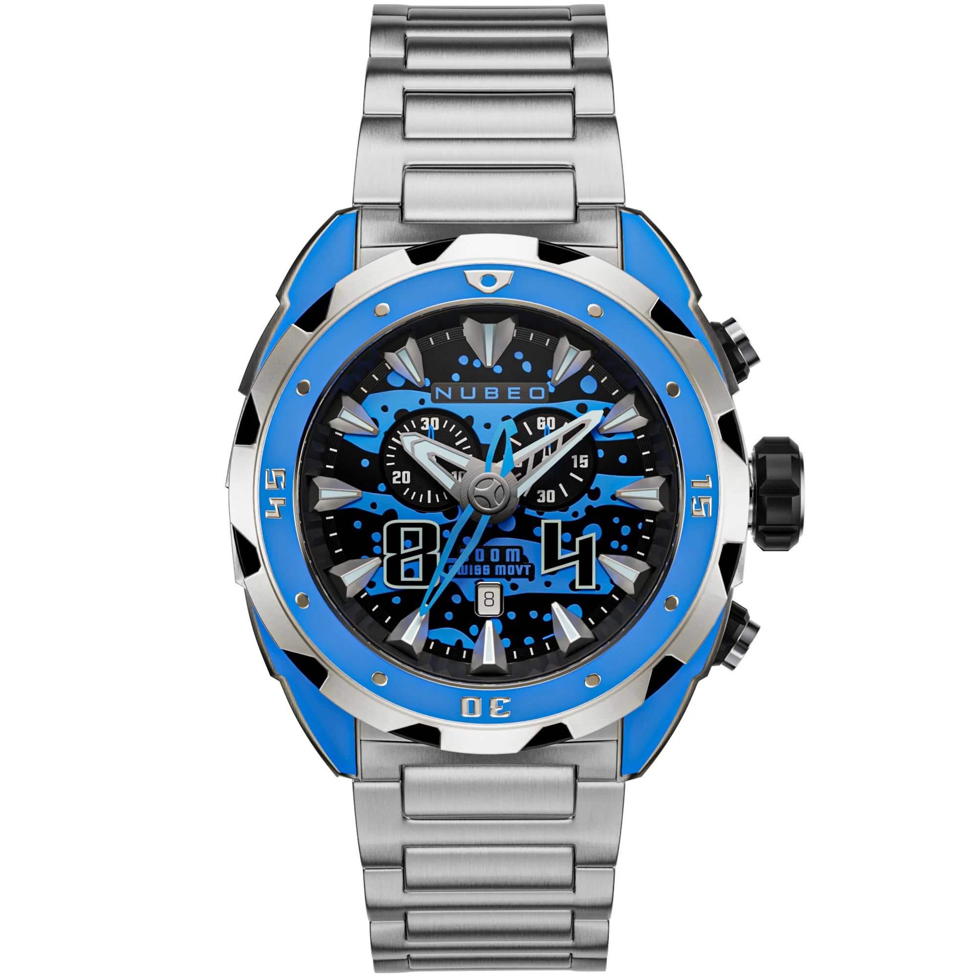 Nubeo Swell Chronograph Cerulean Limited Edition - Walmart.com