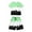 0-Light Green38, variant on Byoo Toddler Boy Gradient Splash Print Short Sleeve T Shirt and Short Set Breathable Casual Sport Outfit