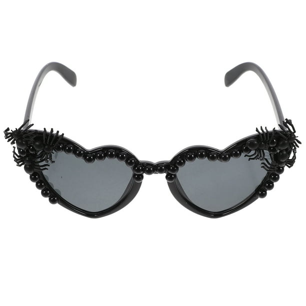 Gafas de araña de Halloween Gafas de sol de araña estilo corazón Gafas de Halloween