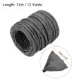 thumbnail image 2 of Uxcell Raffia Paper Craft Rope Packing Rope 13 Yards Twisted Paper Black, 2 of 5