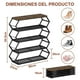 thumbnail image 2 of Zapatero de Metal de 5 Niveles, Organizador Zapatera de Acero Inoxidable, Zapatero Organizador Plegable, Estante para Zapatos Fácil de Montar, Ahorro de Espacio, para Sala de Estar, 2 of 8