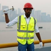 G & F Reflective Vest Safety Vest High Visibility with Reflective Strips ANSI Class 2, XL Yellow