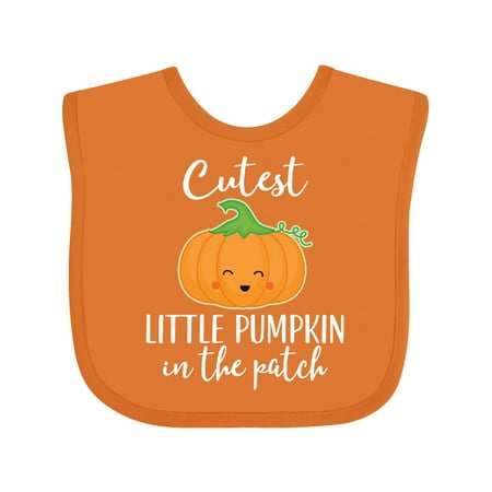 

Inktastic Halloween Cutest Little Pumpkin in the Patch Gift Baby Boy or Baby Girl Bib