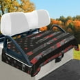 thumbnail image 2 of Yuyamidu Red Camo Golf Cart Seat Cover American Flag Golf Cart Seat Cushion Soft Fluffy Golf Cart Seat Blanket Towel Winter Travel Sports Golf Cart Accessories Decor for Women Men, 2 of 8