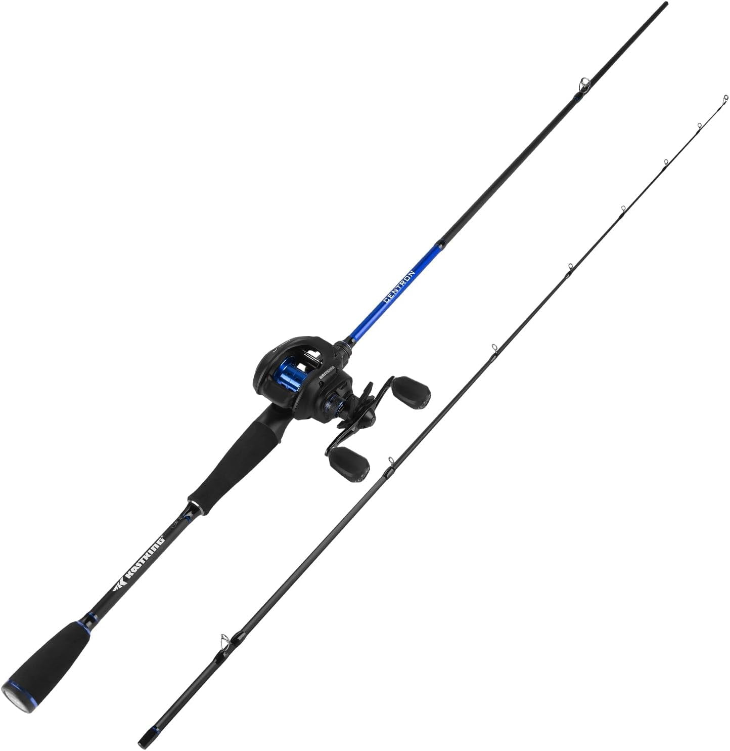 KastKing Baitcasting Rod and Reel Combo, IM6 Graphite, 6'6" M, Right Handed SS Guides–Centron
