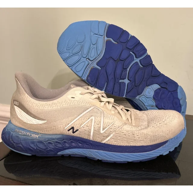New Balance Fresh Foam X 880v12 Men's Size 12 White Blue Running Low Sneakers