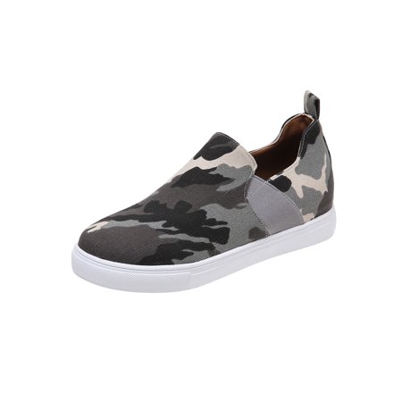 

Ymiytan Women Lightweight Flats Sport Breathable Skate Shoe Loafer Camouflage 9