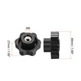 thumbnail image 2 of Clamping Handle  Screw Knobs Handle  M8 Threaded Star-Shape 2 pcs, 2 of 3