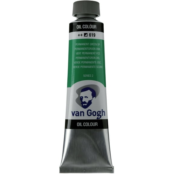 Royal Talens Van Gogh Oil Color, 40ml, Permanent Green Deep