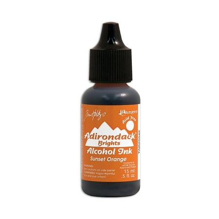 UPC: 0804551940361 | Tim Holtz Alcohol Inks sunset orange 0.5 oz. bottle (pack of 6)