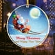 thumbnail image 2 of Decoraciones Del Árbol de Navidad Ornamento Colgante de Feliz Navidad con Papá Noel, Colgante Decorativo de Acrílico de 2024 para el Árbol Invierno Regalo de Año Nuevo en la Caja de Regalos, 2 of 6