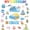 Birthday Cruise Magnets, variant on UCEI Cruise Door Magnets, "Making Memories" Nautical Die-Cut Magnetic Stickers for Fridge & Cabin, Vacation Decor Set