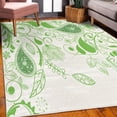 thumbnail image 3 of Paisley Decorative Rug, Oriental Motifs with Swirled Branch and Flower Pattern Bohemian Illustration, Quality Carpet for Bedroom Dorm and Living Room, 6 Sizes, Fern Green, by Ambesonne, 3 of 4