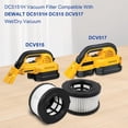 thumbnail image 3 of Filtre de Remplacement Haute Efficacité DC5151H pour Aspirateur Humide et Sec Dewalt DC5151H DC515 DCV517 DCV517B, Filtre d'Aspirateur Réutilisable Lavable 6 Pack, 3 of 5