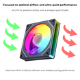 thumbnail image 3 of EJS Infinity ARGB 120mm Triple Pack Case Fans – Black, 3 of 4