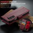 thumbnail image 6 of Decase for Samsung Galaxy Z Fold7 Case, Premium PU Leather Wallet Case Flip Hybrid Cover with RFID Blocking,Card Holder Stand Function,Shockproof Flip Protective Cover for Galaxy Z Fold7,Wine, 6 of 13