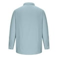 thumbnail image 5 of Men's Lightweight Jackets Casual Turn-down Collar Button Shirt Blouse Light Blue XL, 5 of 6