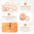 thumbnail image 3 of 35PCS M8 Copper Washers, M8x13x1mm Copper Crush Washer Metric Flat Washers Sealing Washers Assortment Kit Oil Drain Plug Gasket Ring for Automotive Battery Vehicles Screws Bolt, 3 of 6