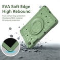 thumbnail image 6 of Rugged Case for Samsung Galaxy Tab A11+ 2025 SM-X230/A9+ 11 Inch 2023 SM-X210, TPU PC Heavy Duty Protective Cover with 360 Rotating Stand Shoulder Strap for Samsung Tab A11+/A9+ Plus,Armygreen, 6 of 9