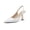 white, variant on Women Slingback Stiletto High Heels Closed Pointed Toe Pumps Office Dress Shoes