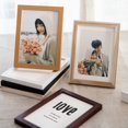 thumbnail image 4 of Hyasfey 6/7/8/10-Inch/A4 Vintage Wooden Photo Frame Clear Glass Picture Display Frame Rustic Home Office Bedroom Desktop Photo Holder Decoration, 4 of 8
