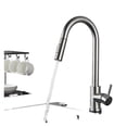 thumbnail image 1 of Brushed Gold Pull Out Kitchen Faucets 360 Rotation Kitchen Mixer Tap Single Lever Mixer Tap Kitchen Sink Cold Hot Water Tap ,Effortless Installation, 1 of 7